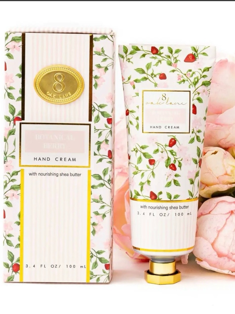 Oak Lane Description Botanical Berry Hand Cream 100ml Luxurious, Nourishing. New